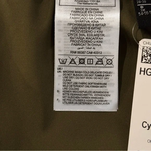 NWT Adidas IVY PARK Peloton Cycling Shorts 3X Focus Olive/Black - Picture 9 of 10